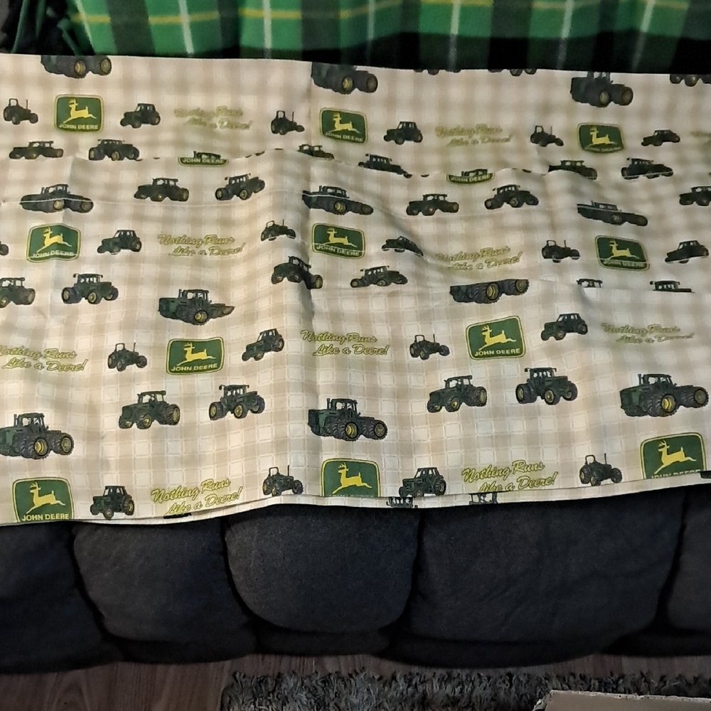 John Deere Tractor 2 Valances For Window